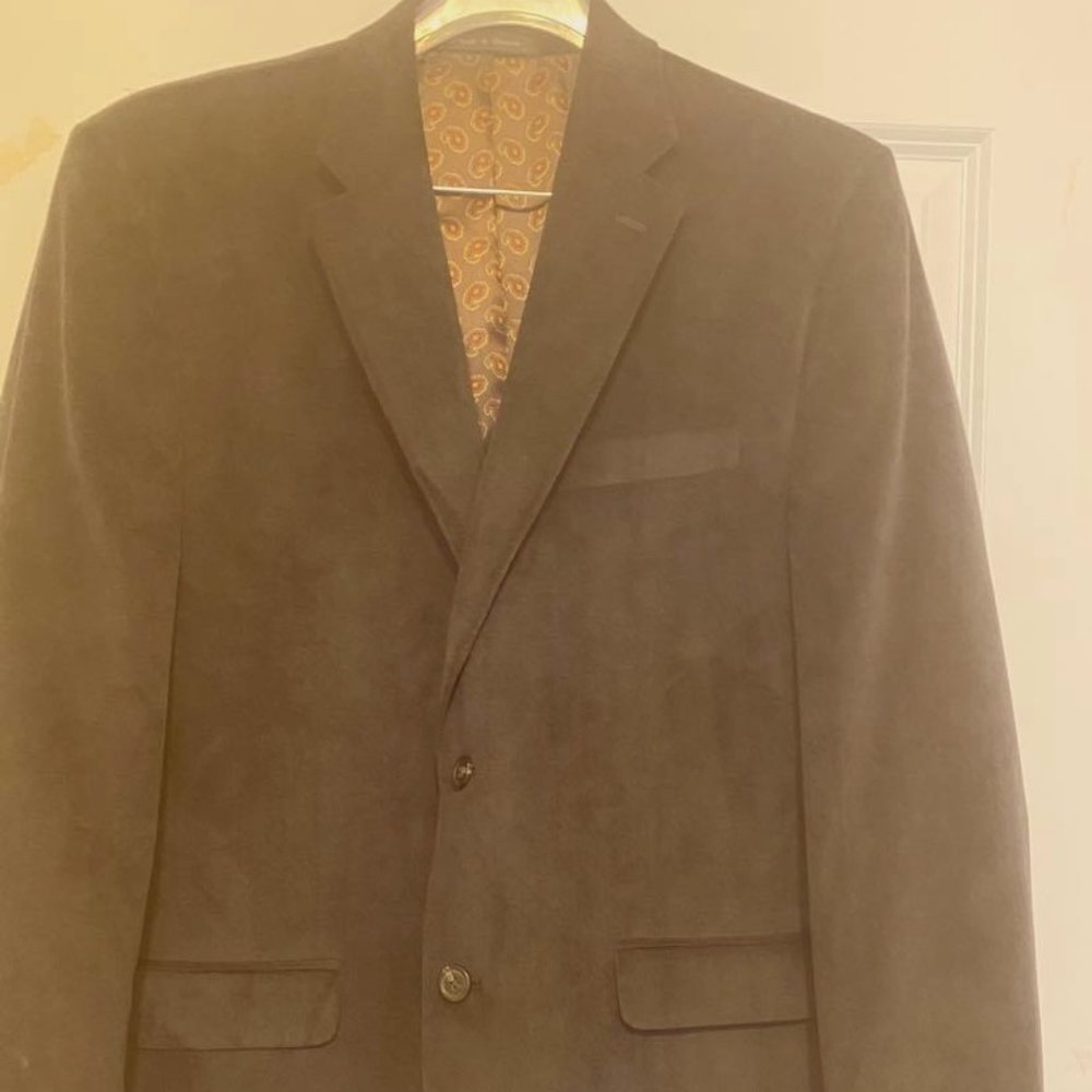 Chaps like new corduroy black jacket size 42 R